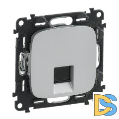 Информационная розетка RJ45 Legrand Valena Allure алюминий 753940