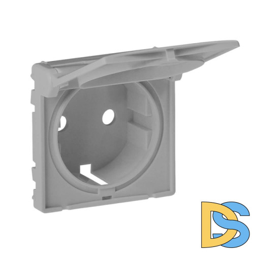 Лицевая панель Legrand Valena Life розетки с/з алюминий 754842