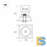 Встраиваемый светодиодный светильник Arlight CL-Simple-S80x80-9W Day4000 028148