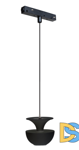 Трековый магнитный светильник iLedex Vision 4822-012-D80-6W-38DG-3000K-BK