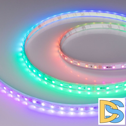 Светодиодная герметичная лента Arlight SPI-PS-A120-12mm 24V RGB-PX6-BPT (23 W/m, IP67, 2835, 5m) 049452