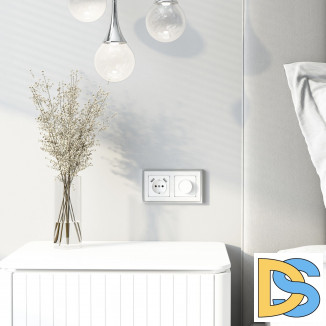 W1179541/ Накладка для розетки USB (белый акрил) W1179541