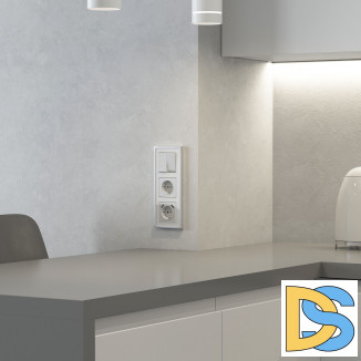 W1179541/ Накладка для розетки USB (белый акрил) W1179541