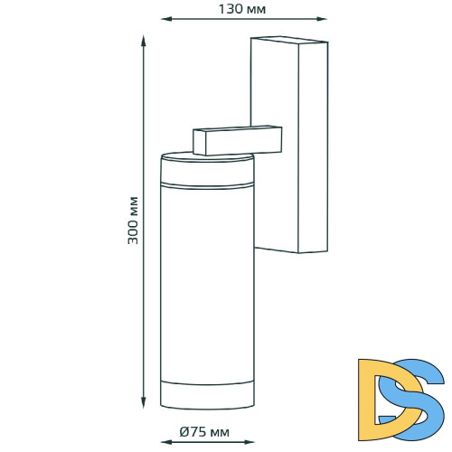 Уличный настенный светильник Gauss Aura GD018