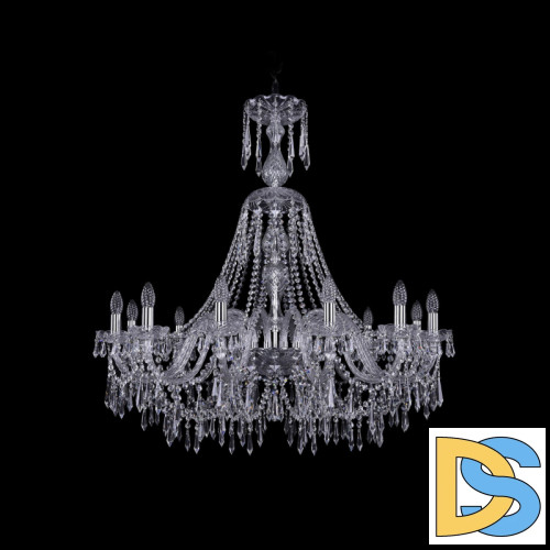 Подвесная люстра Bohemia Ivele Crystal 1403/12/360/XL-100 Ni