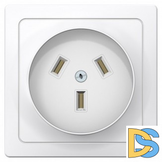 Силовая розетка 2P+N 32А 250В, Белый, серия Blanca, Schneider Electric