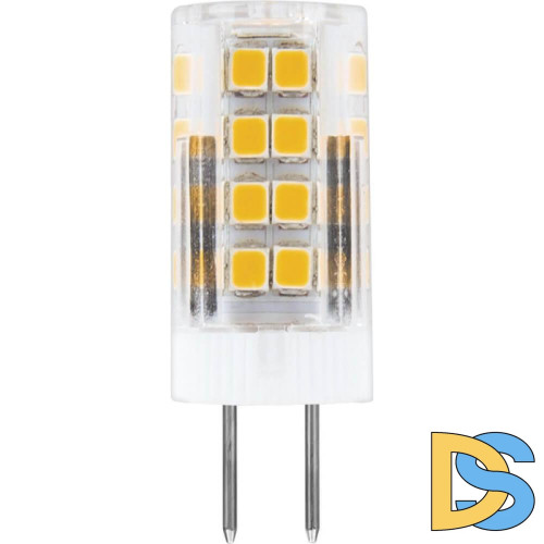 Лампа светодиодная Feron G4 5W 2700K Прямосторонняя Матовая LB-432 25860