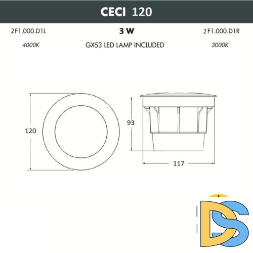 Тротуарный светильник Fumagalli 2F1.000.000.AXG1L