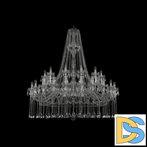 Подвесная люстра Bohemia Ivele Crystal 1413/24+12/530/h-160 Ni