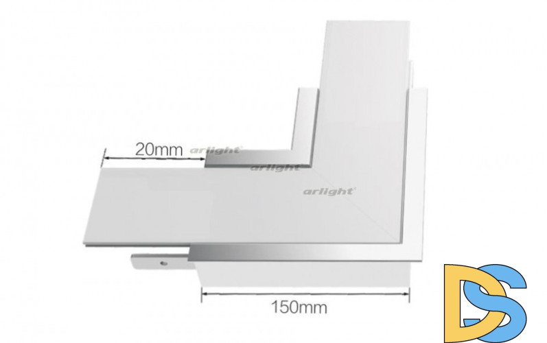 Угол Arlight S2-LINIA94-F-L90 прямой 021282