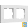 Рамка на 2 поста Werkel Slab (белый матовый) W0022961