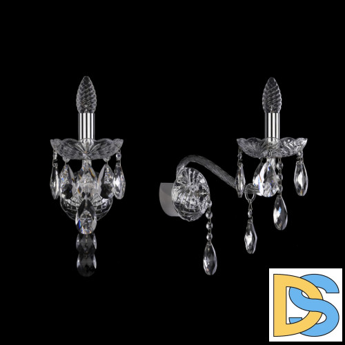 Бра Bohemia Ivele Crystal 1415B/1/200/XL Ni
