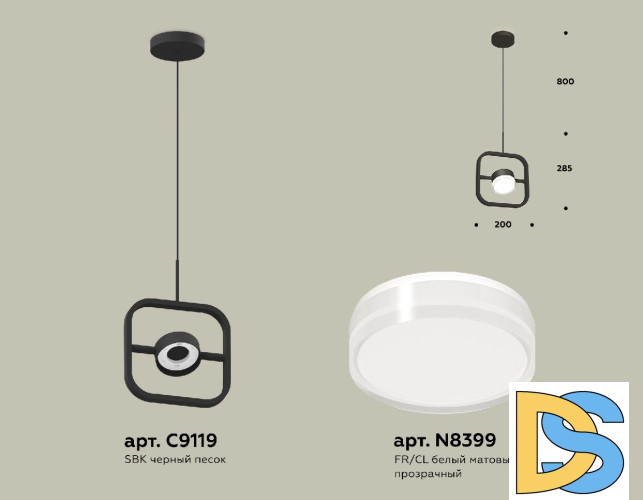Подвесной светильник Ambrella Light Traditional (C9119, N8399) XB9119156