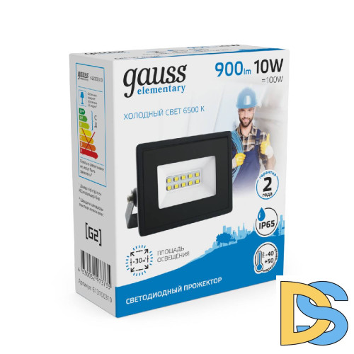 Прожектор светодиодный Gauss 10W 613100310