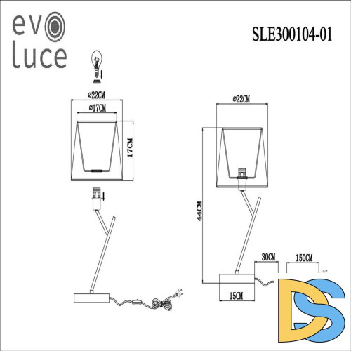 Настольная лампа Evoluce Denice SLE300104-01