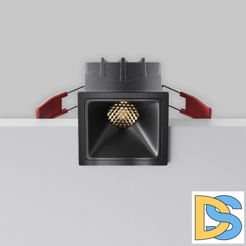 Встраиваемый светильник Maytoni Alfa LED DL043-01-10W3K-SQ-B-1