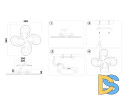 Потолочная люстра Ambrella Light Acrylica Ice FA1702
