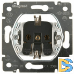 Механизм розетки с заземлением, автоматические клеммы Legrand Galea Life