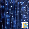 Уличная светодиодная гирлянда Feron Занавес 230V белый эффект стробов с мерцанием CL24 41631