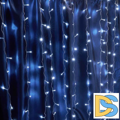 Уличная светодиодная гирлянда Feron Занавес 230V белый эффект стробов с мерцанием CL24 41631