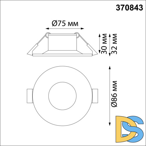 Встраиваемый светильник Novotech Spot 370843