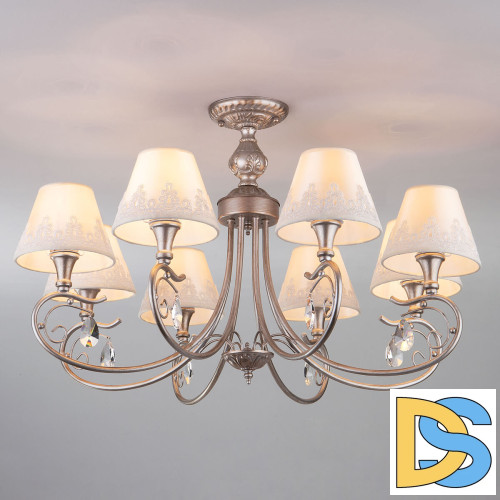 Потолочная люстра Eurosvet Incanto 60069/8 серебро