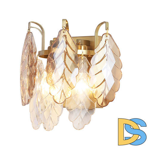 Настенный светильник Crystal Lux TREVI AP2 BRASS