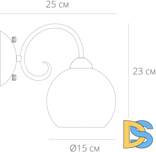 Бра Arte Lamp A9317AP-1AB