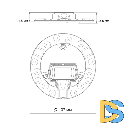 Светодиодный модуль Novotech 230В 12Вт 4000К 357749