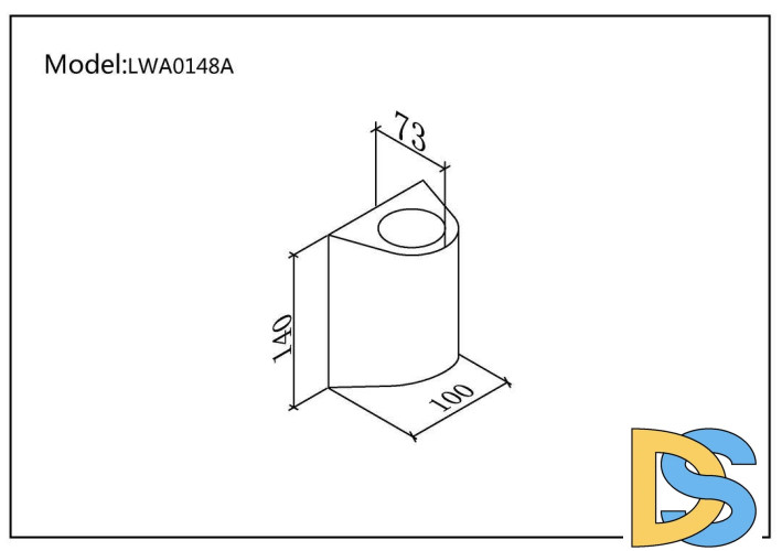 Уличный настенный светильник DesignLed LW-A0148A-BL-WW 002803
