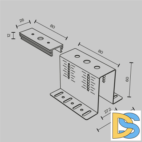 Крепеж для установки шинопровода Maytoni Exility TRA034HCB
