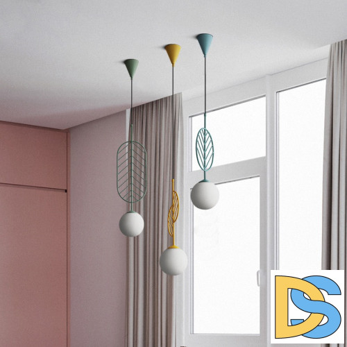 Подвесной светильник ImperiumLoft Leaf 178146-26