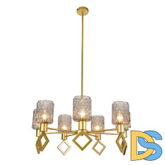 Люстра на штанге Indigo Preda 13025/7R Gold V000470