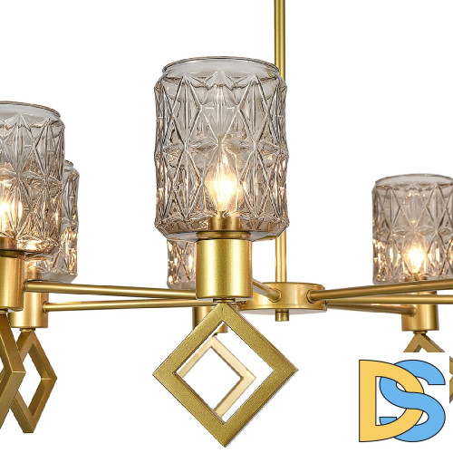 Люстра на штанге Indigo Preda 13025/7R Gold V000470