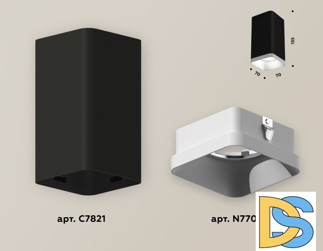 Накладной светильник Ambrella Light Techno XS7821001 (C7821, N7701)