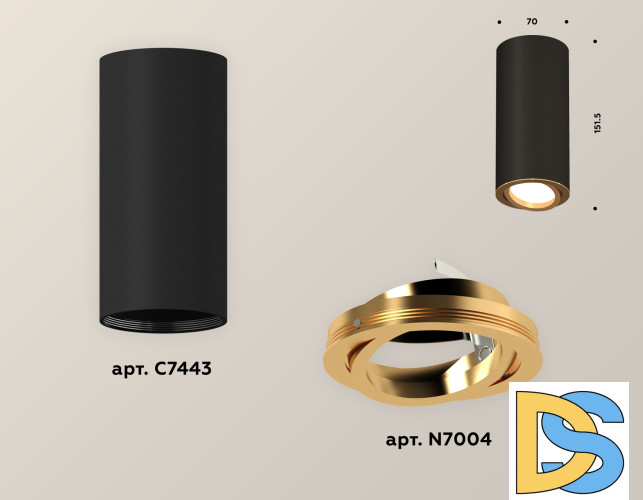 Накладной поворотный светильник Ambrella Light Techno XS7443004 (C7443, N7004)