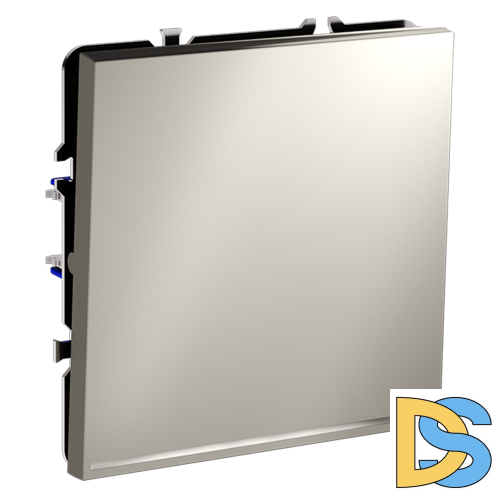 Выключатель встраиваемый VOLTUM S70 одноклавишный с подсветкой 10А, (кашемир)