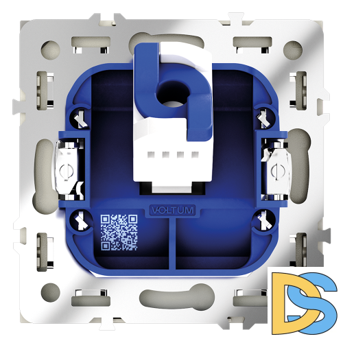 Розетка компьютерная встраиваемая VOLTUM S70 RJ45 кат.6, (сталь)