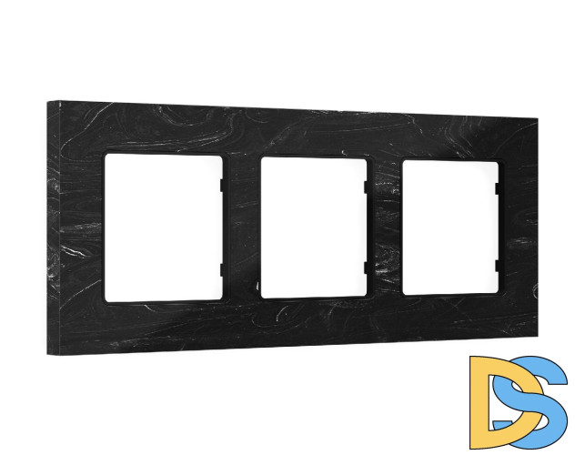 Рамка трехместная Ambrella Volt Grand AF930703