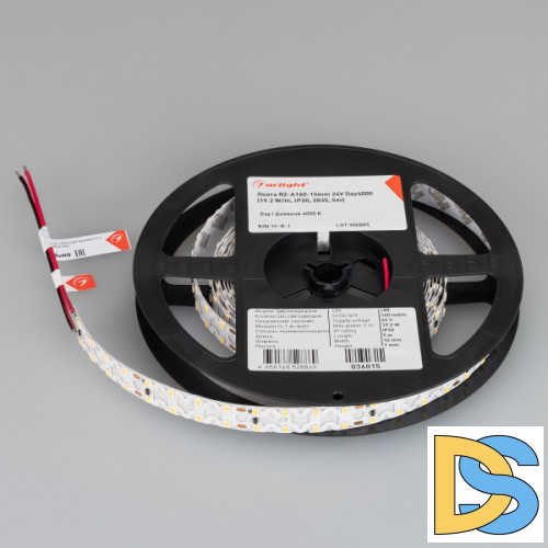 Светодиодная лента Arlight RZ-A160-15mm 24V Day4000 (19.2 W/m, IP20, 2835, 5m) 036015