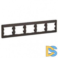 Рамка 5-ая (пятерная), Шоколад, серия Glossa, Schneider Electric