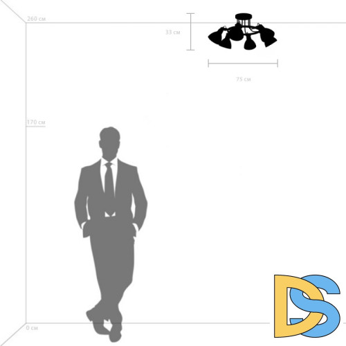 Люстра на штанге Lightstar Acrobata 761063