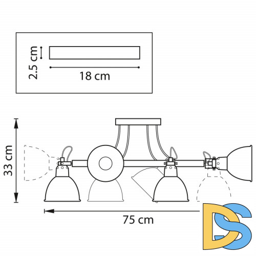 Люстра на штанге Lightstar Acrobata 761063