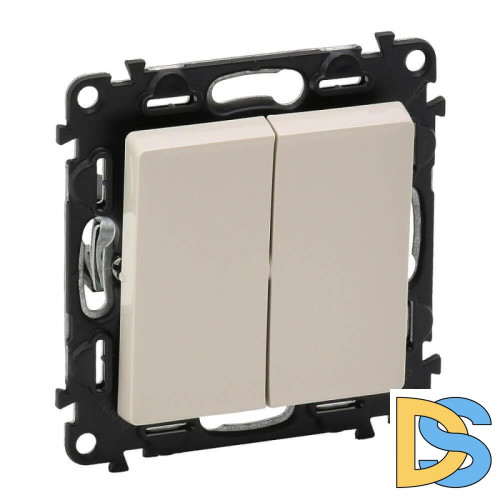 Переключатель двухклавишный Legrand Valena Life 10А 250В слоновая кость 752508