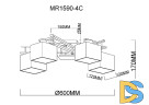 Потолочная люстра MyFar Bona MR1590-4C