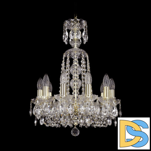 Подвесная люстра Bohemia Ivele Crystal 1402/10/141/XL-58 G