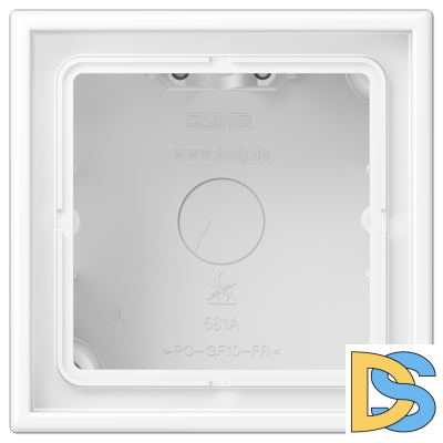 Коробка одноместная Jung LS581AWWM