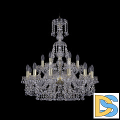 Подвесная люстра Bohemia Ivele Crystal 1409/12+6/240/XL-76 G