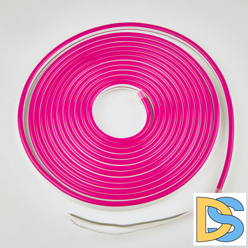Светодиодная лента Uniel ULS-N11-2835-120LED/m-8mm-IP67-DC24V-10W/m-15M-PINK катушка в герметичной упаковке
