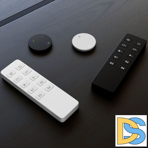 Пульт Arlight SMART-801-22-1G-RGBW Black (3V, Magnet, 2.4G) 046479